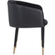 Asher Abbington Black / Napa Black Dining Armchair